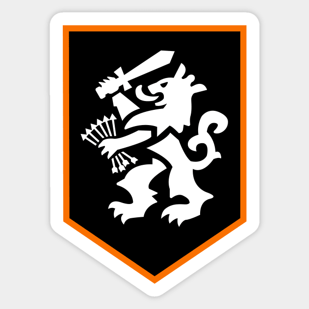 orange Netherlands lion emblem. Sticker by JJadx